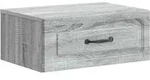 Wandmontierter Nachttisch Sonoma-grau 49 X 34,5 X 20 Cm Vidaxl