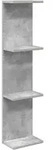Wandregal Betongrau 22 X 15 X 100 Cm Holzwerkstoff Vidaxl