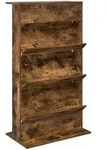 Magazinregal Ger&auml;ucherte Eiche 70 X 41 X 126 Cm Holzwerkstoff Vidaxl