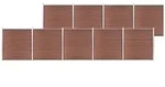 Gartenzaun Wpc 1564x186 Cm Braun Vidaxl