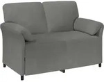 2-sitzer Sofa Dunkelgrau 138 X 83 X 95 Cm Samt Vidaxl