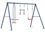 Outdoor Schaukelset Mehrfarbig Stahl Und Pe Vidaxl