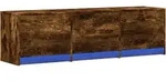Tv-schr&auml;nk Ger&auml;ucherte Eiche 140 X 34 X 40 Cm Holzwerkstoff Vidaxl