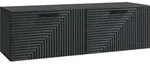 Vidaxl Wall-mounted Tv Cabinet Black 98 X 31 X 30 Cm Engineered Wood
