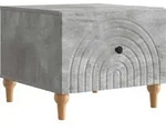 Vidaxl Coffee Table Concrete Grey 49 X 50 X 40 Cm Engineered Wood