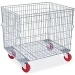 Brb Gitterwagen, Stapelbar, 4 Lenkr&auml;der Mit Kunststoffrollen, Lxbxh 820x615x735 Mm,