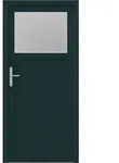 Seiteneingangst&uuml;r 98 X 198 Cm Pvc Anthrazit Vidaxl