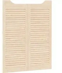 Vidaxl Swing Doors 2 Pcs 100 X 40 Cm Solid Pine Wood Natural