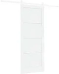 Vidaxl Sliding Door Orkdal 83 X 202 Cm Solid Pine Wood White