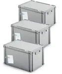 Brb 3x Ordner-archivboxen, F&uuml;r Je 7 Ordner (a4, Breiter R&uuml;cken), Inkl.