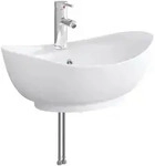 Vidaxl Bathroom Sink With Faucet And Drain Chrome 59 X 35 X 21 Cm