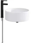 Vidaxl Bathroom Sink With Faucet And Drain Matte Black