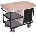 Cordes Werkstattwagen 3 Ladefl&auml;chen Ral 7016