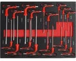 Profi Werkzeugeinlage Werkstattwagen 18 Tlg. Innensechskant & Torx Mechaniker...