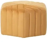 Pouf Murietta Samtstoff Senfgelb