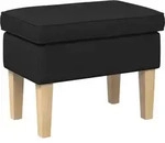 Hocker Schwarz 55 X 35 X 41 Cm Stoff Vidaxl