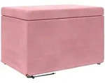 Hocker Rosa 61 X 41 X 40 Cm Samt Und Engineering Holz Vidaxl