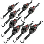 Wiltec - 8x Automatik Zurrgurt 100 Dan Zuglast Lgf 0,2 M Lgl 1,8 Pes Spanngurt, Ideal