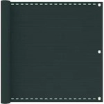 Vidaxl Balcony Screen Dark Green 90 X 700 Cm Hdpe