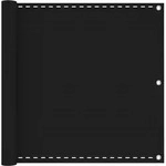 Balkonsichtschutz Schwarz 90 X 800 Cm Hdpe Und Aluminium Vidaxl