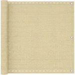 Balkonsichtschutz Beige 90 X 800 Cm Hdpe Und Aluminium Vidaxl