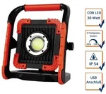 Led Akku Baustrahler, Usb Anschlu&szlig; (b 24, H 23, T 16 Cm) Ip54 30 Watt