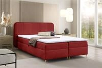Fun Moebel - Boxspringbett Schlafzimmerbett Alize 140x200cm Stoff Fresh Rot