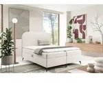 Boxspringbett Schlafzimmerbett Blair 120x200cm Stoff Now Or Never Wei&szlig;