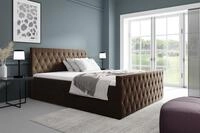 Fun Moebel - Boxspringbett Schlafzimmerbett Asher Premium 180x200cm Stoff Fresh...