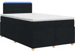 Boxspringbett Mit Matratze Schwarz 120 X 200 Cm Stoff Vidaxl