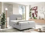 Boxspringbett Schlafzimmerbett Blair Premium 160x220cm Stoff Now Or Never Grau