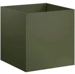 Garten-pflanzgef&auml;&szlig; Olivgr&uuml;n 45 X 45 X 45 Cm Kaltgewalzter Stahl Vidaxl