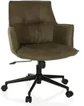 Home Office Stuhl / Drehstuhl Solao Life Stoff Gr&uuml;n Hjh Living