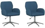 B&uuml;rost&uuml;hle 2 Stk. 54 X 58 X 90 Cm Blau Stoff Vidaxl