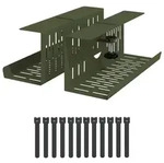 Unter Dem Schreibtisch Kabelmanagement Tray 2 Stk. Olivgr&uuml;n Vidaxl