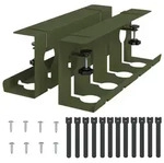 Unter Dem Schreibtisch Kabelmanagement Tray 2 Stk. Olivgr&uuml;n Vidaxl