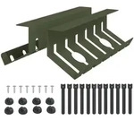 Unter Dem Schreibtisch Kabelmanagement Tray 2 Stk. Olivgr&uuml;n Vidaxl