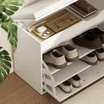 Schuhbank Solino, Wei&szlig;, 90 X 50 Cm Mit Sitzfl&auml;che, Vicco