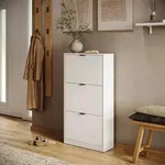 Schuhkipper Gizmo, Wei&szlig;, 59 X 112 Cm Mit 3 F&auml;chern, Vicco