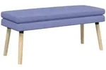 Doppellagige Bank Jeans Blau 110 X 40 X 47 Cm Stoff Vidaxl