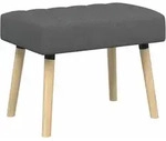 Vidaxl Channel-tufted Bench Dark Grey 60 X 40 X 45 Cm Fabric