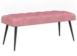 Bank Mit Knopfheftung Rosa 110 X 40 X 46 Cm Samt Vidaxl
