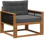 Outdoor Mittelsofa Natur Vidaxl