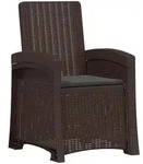 Liegesessel Garten Rattan-optik Braun Und Anthrazit Pp Vidaxl