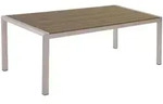 Gartentisch Vernio 180 Cm 90 Cm Metall Braun