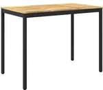 Gartenbar-tisch Wei&szlig; Und Schwarz 141 X 80,5 X 105 Cm Vidaxl