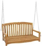 Vidaxl Swing Bench 114 X 60 X 60.5 Cm Solid Teak Wood Natural