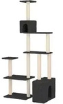 Vidaxl Cat Tree With Sisal Scratching Posts Dark Grey 177.5 Cm