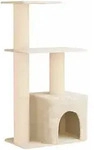 Vidaxl Cat Tree With Sisal Scratching Posts Cream 133 Cm