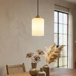 Led H&auml;ngeleuchte Pendellampe Esszimmerlampe H&ouml;henverstellbar Holz Glas H 120...